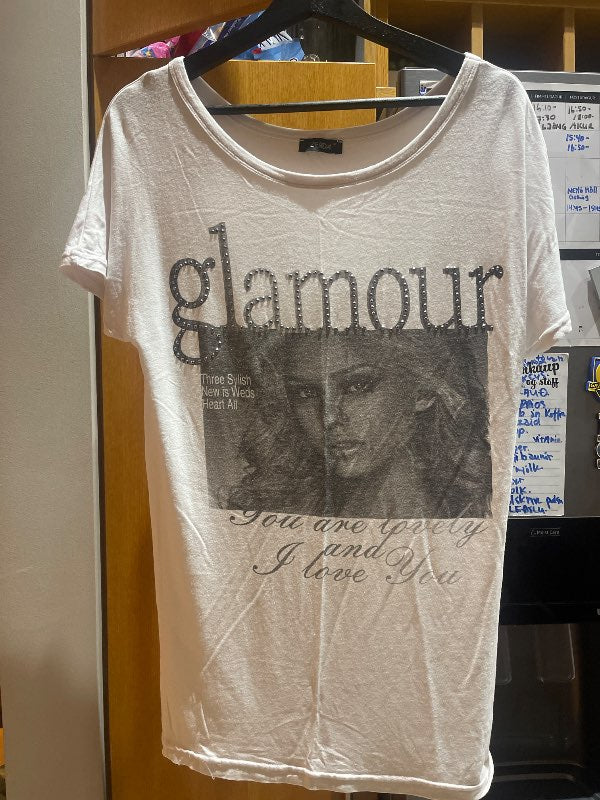 Glamour bolur hvitur