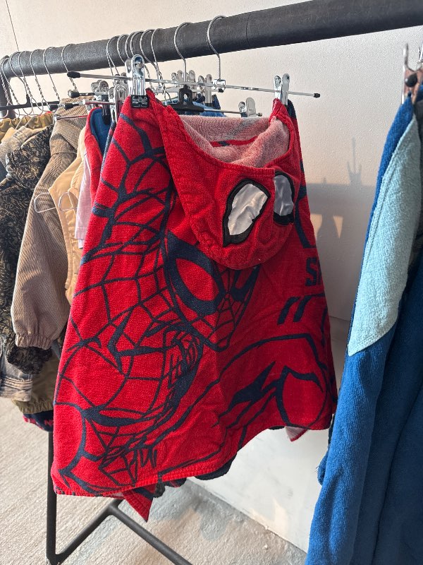 Spiderman handklæði m/hettu