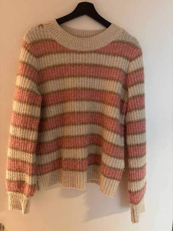 Bleik röndótt peysa G