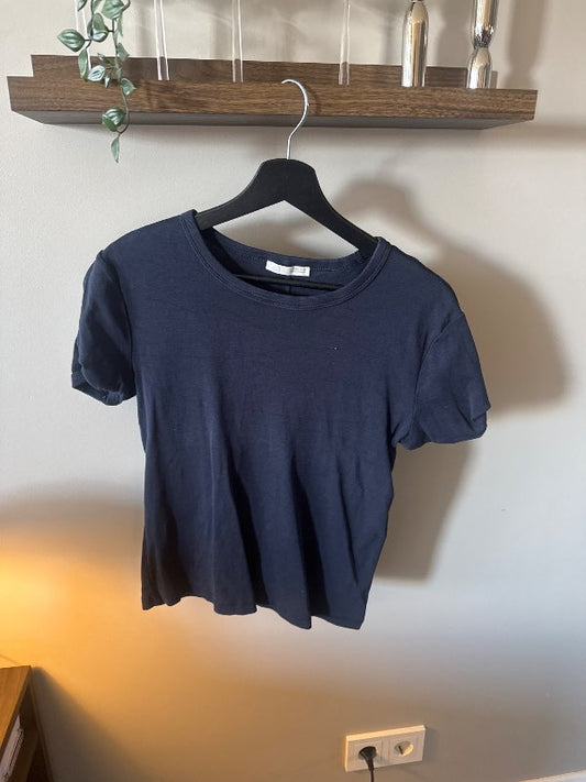 Zara dökkblár stuttermabolur