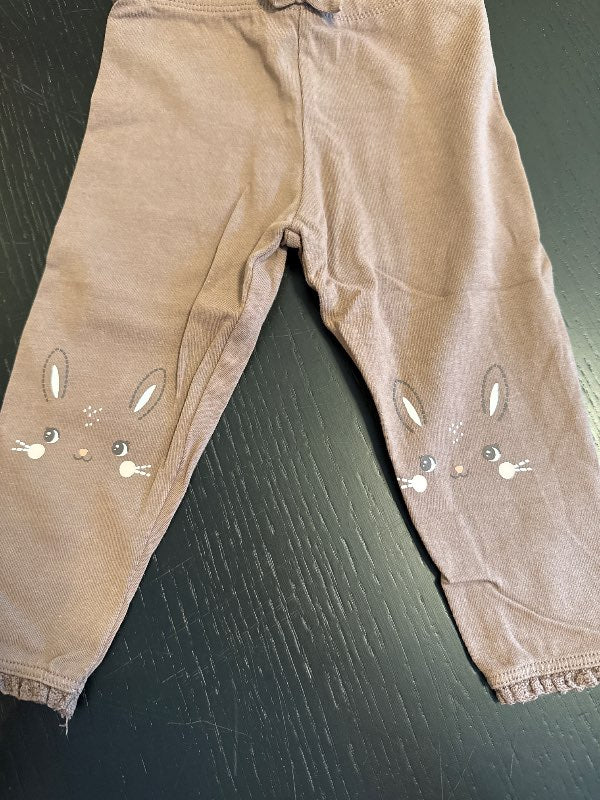 Kanínuleggings brúnar