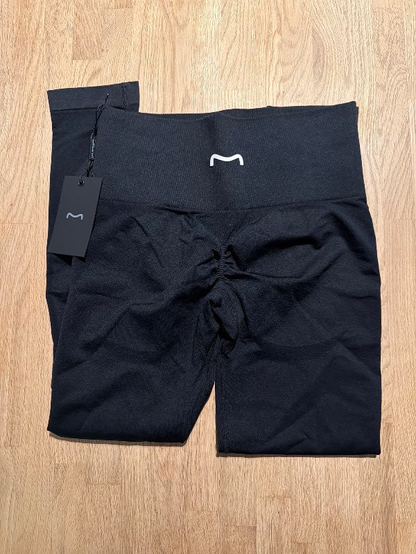 Metta sport- íþrótta leggings- svartar