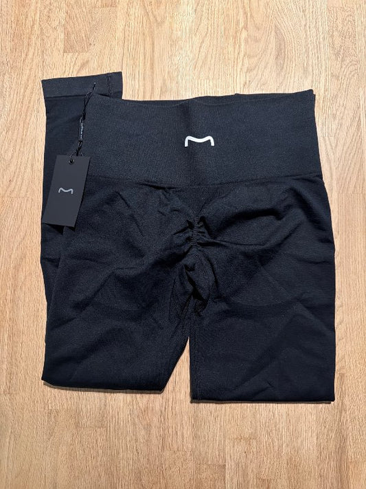 Metta sport- íþrótta leggings- svartar