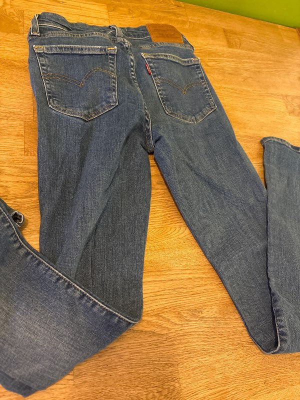 High rise bootcut jeans