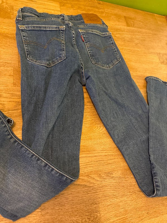 High rise bootcut jeans