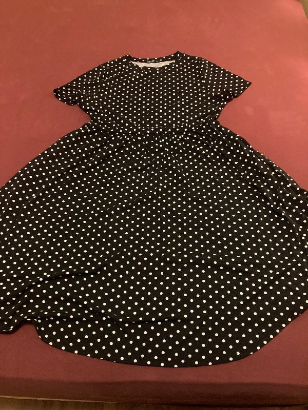 Black dress with white dots Shein