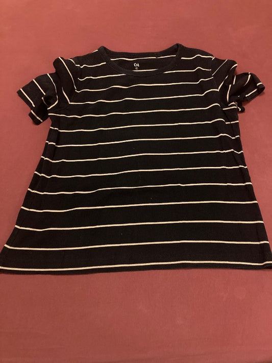 Black T-shirt with brown stripes from C&A