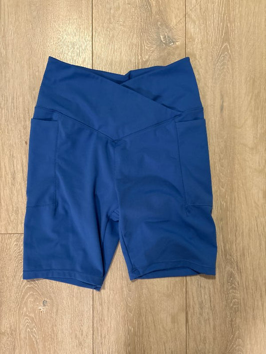 Bláar biker shorts
