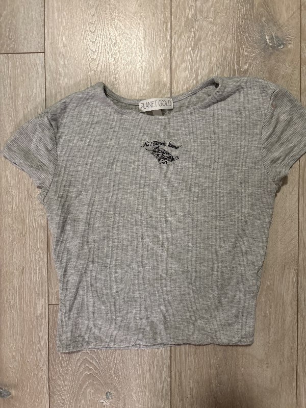 Grár cropped bolur
