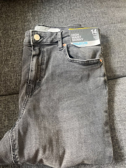 M.High waist skinny buxur