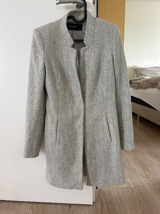 Zara basic grá kápa