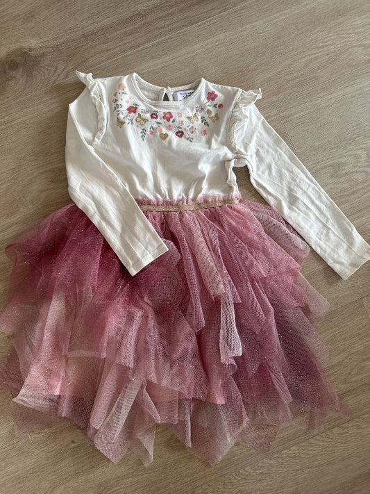 Primark tjull bleikt pils kjóll