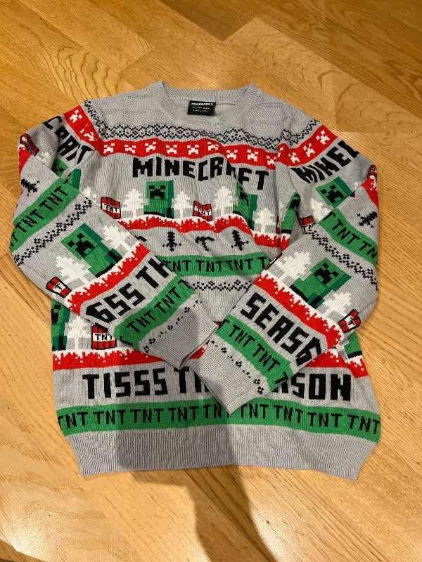 Minecraft jólapeysa ónotuð