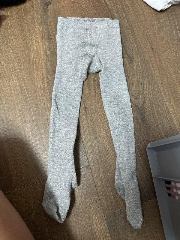 Grey leggings with glitter