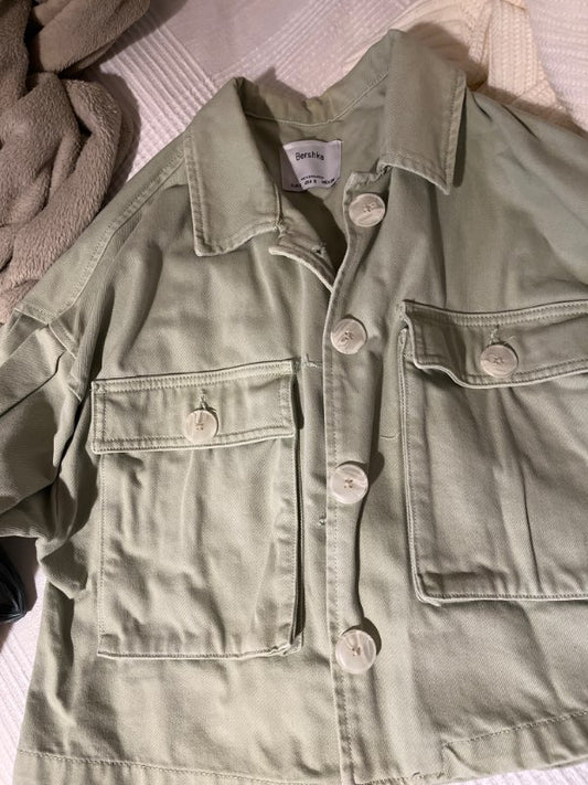 Bershka jakki grænn