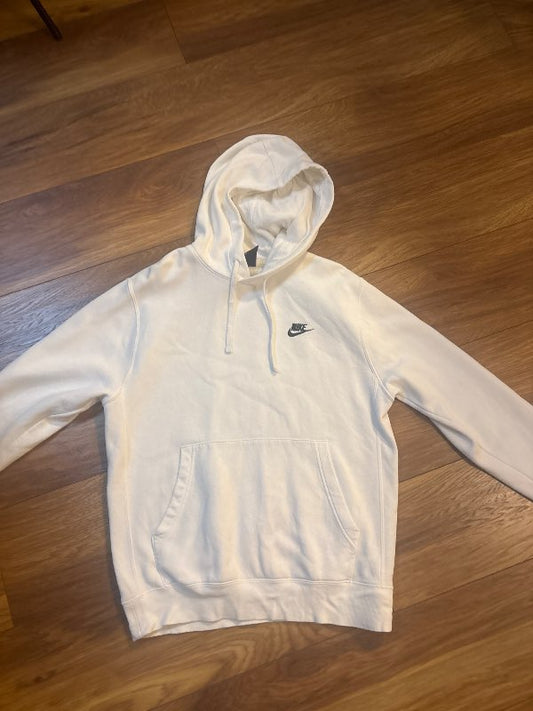 Hvit nike hettupeysa