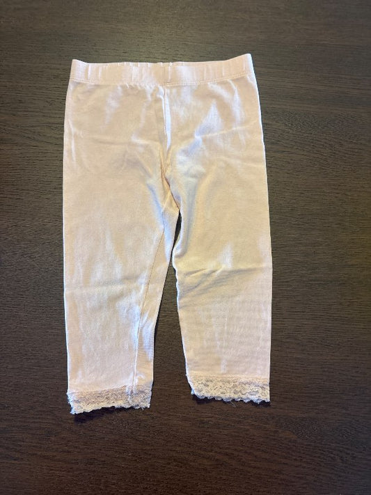 Ljósbleikar stuttar leggings