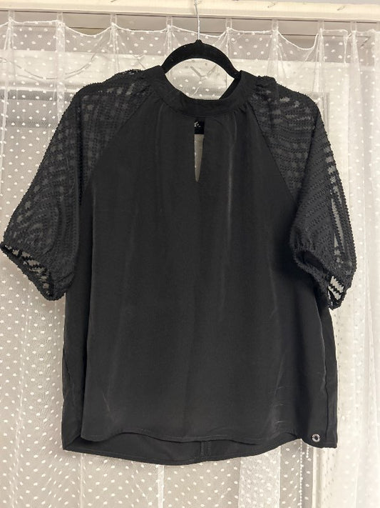 Blouse black top secret