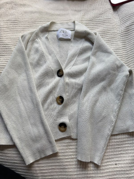 White ZARA sweater