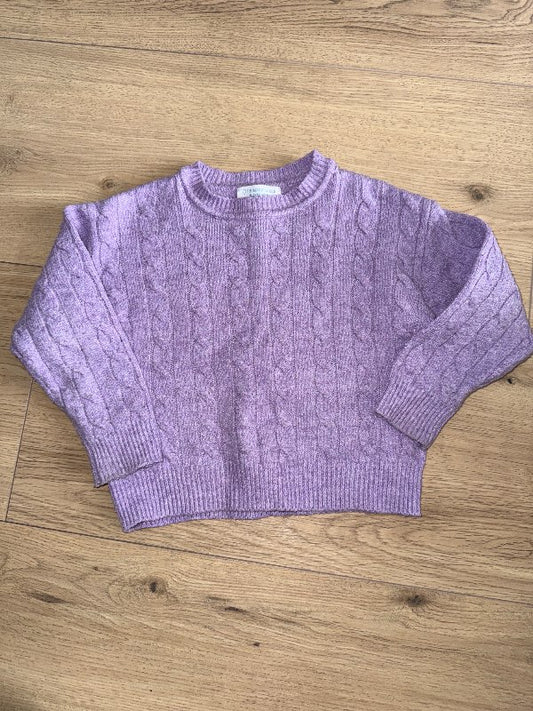 Fjólublá Primark kaðlapeysa