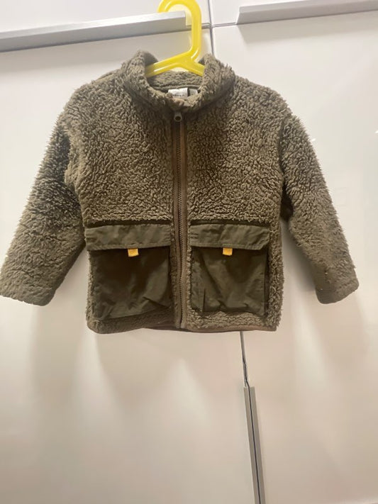 Græn name it flíspeysa