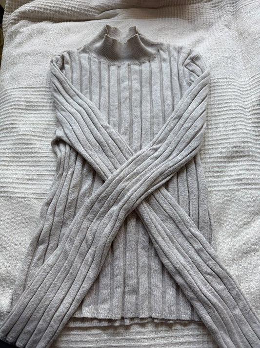 Beige stripes long sleeve