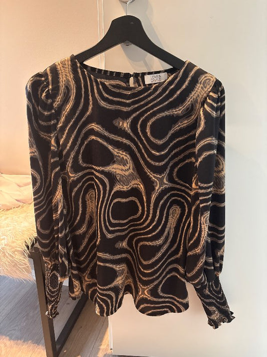 Skyrta Love&divine brún G