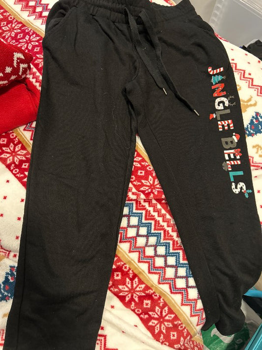 Svartar jóla joggingbuxur