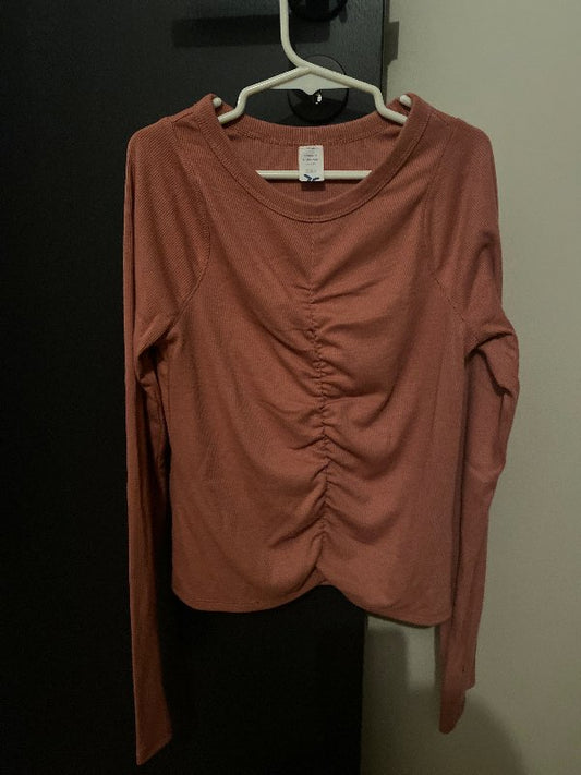 Bleikur síðerma bolur