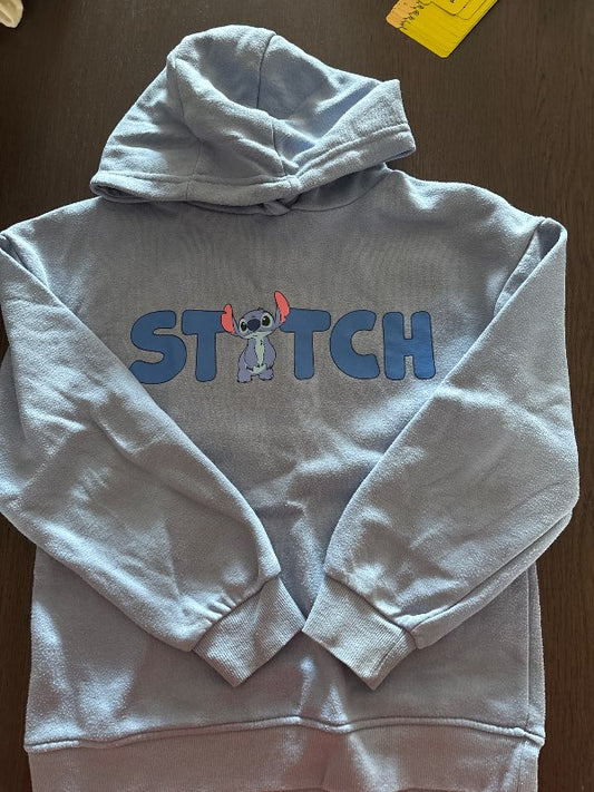 Blá stitch peysa