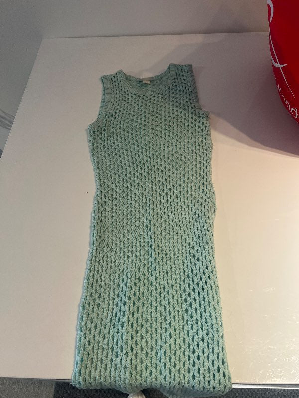 Sæblár síður strandarkjóll