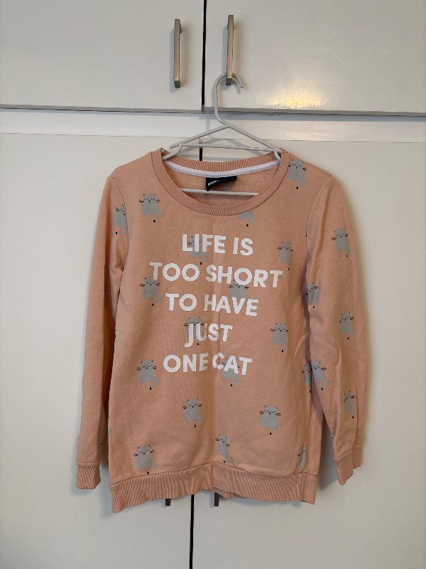 Sweatshirt diamante cat