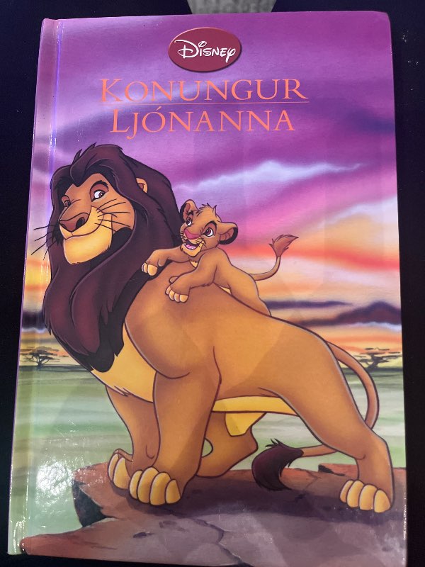 Disney bók Konungur ljónanna