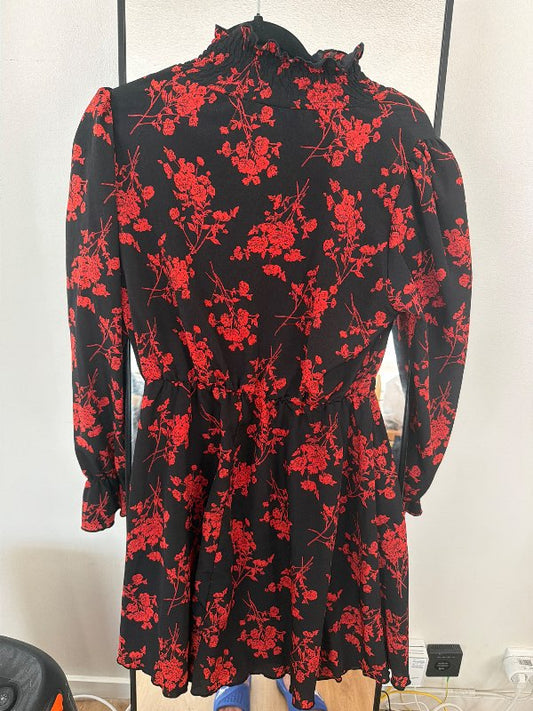 Black and Red Floral dress