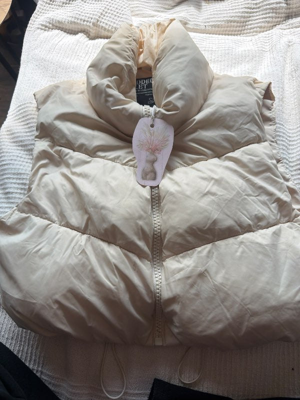 Beige vest STRADIVARIUS