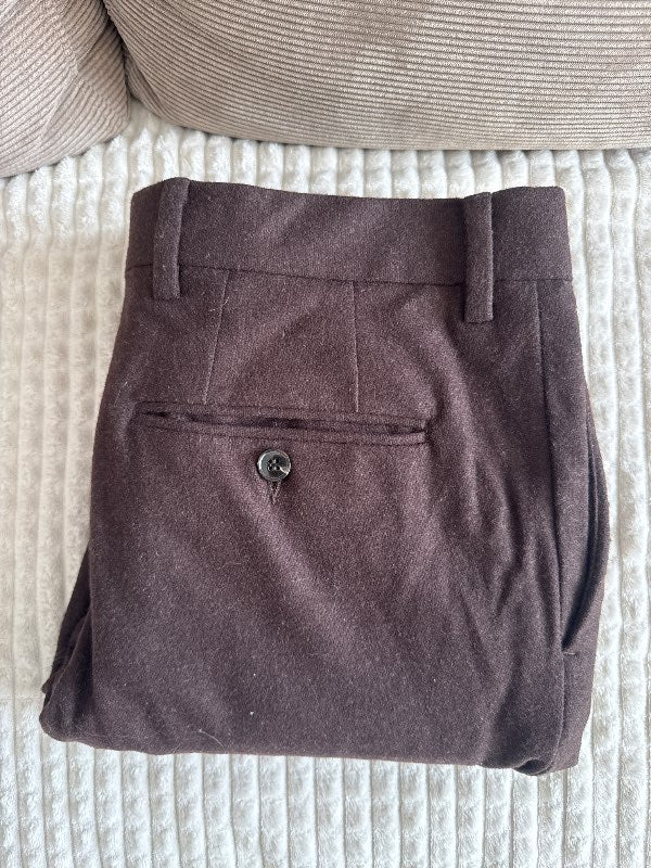 H&M brúnar buxur