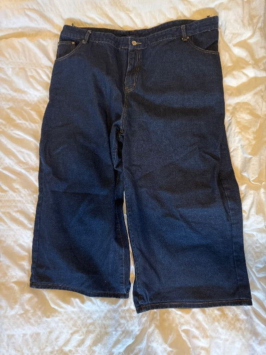 Dökk Bláar Gallabuxur