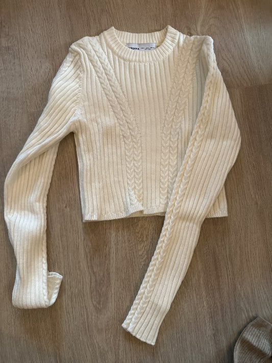 Hvítur siðerma bershka
