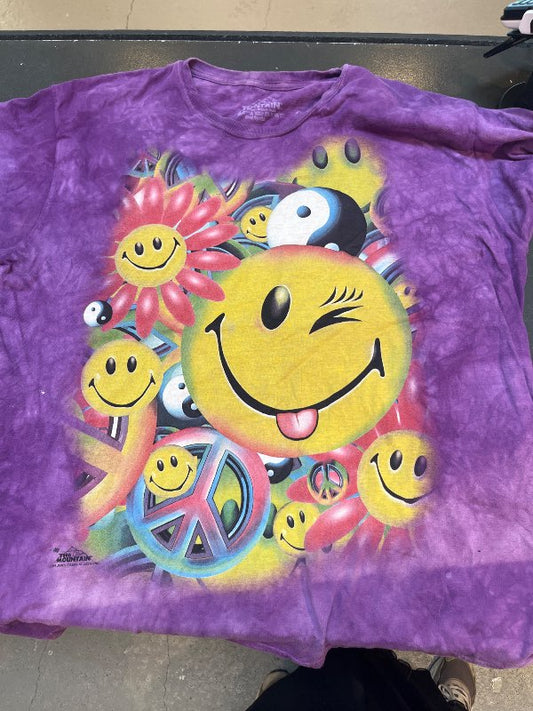 Fjólublár smile bolur