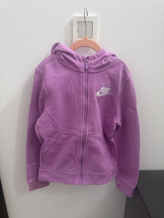 Nike fjólubl rennd hettupeysa