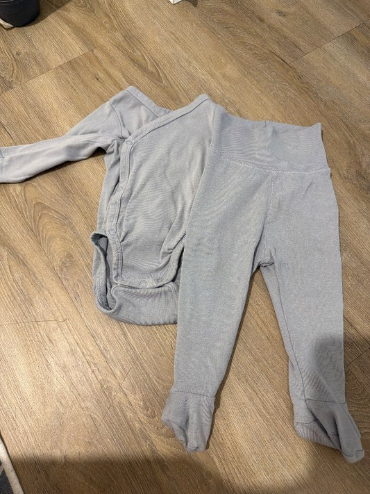 H&M ljósgrátt ungbarnasett A