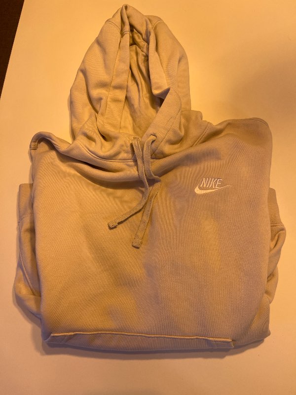 Nike ljós hettupeysa