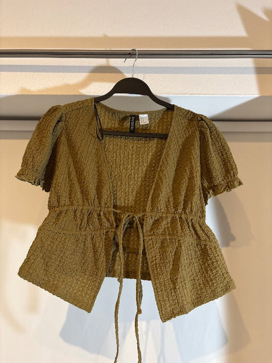 H&M blússa, mosagræn  uk