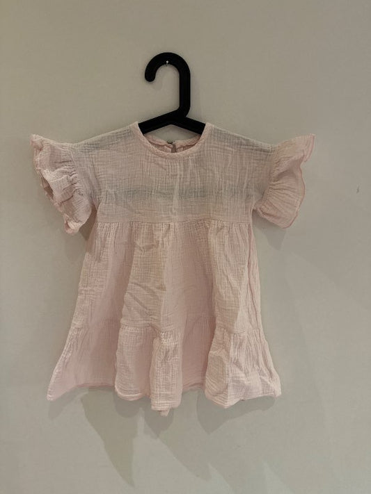 Huttelihut bleikur kjóll