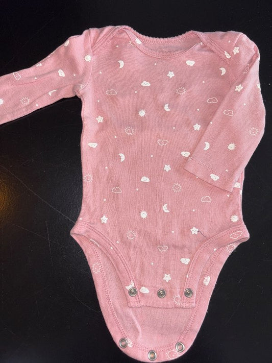 Samfella, síðerma bleik sól ský Carter’s