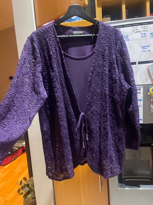 Fjólublátt blúndu glimmer