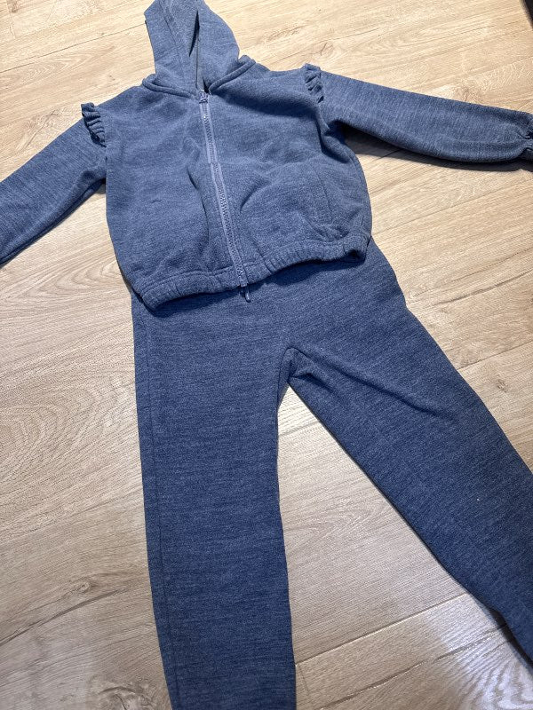 Blár sett hoodies+ buxur