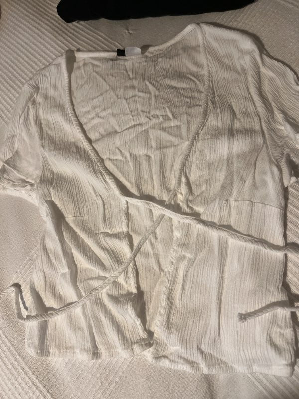 Hvítur toppur h&m