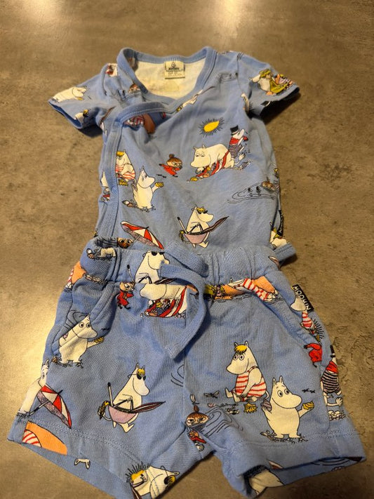 Moomin samfella og stuttbuxur