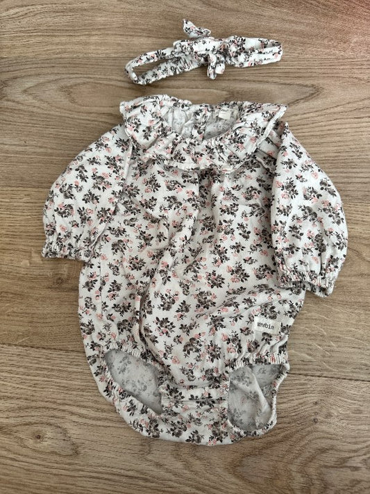 Newbie romper/hárband